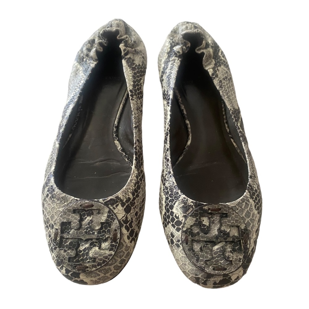 Snake skin Tory Burch ballet flats size 7